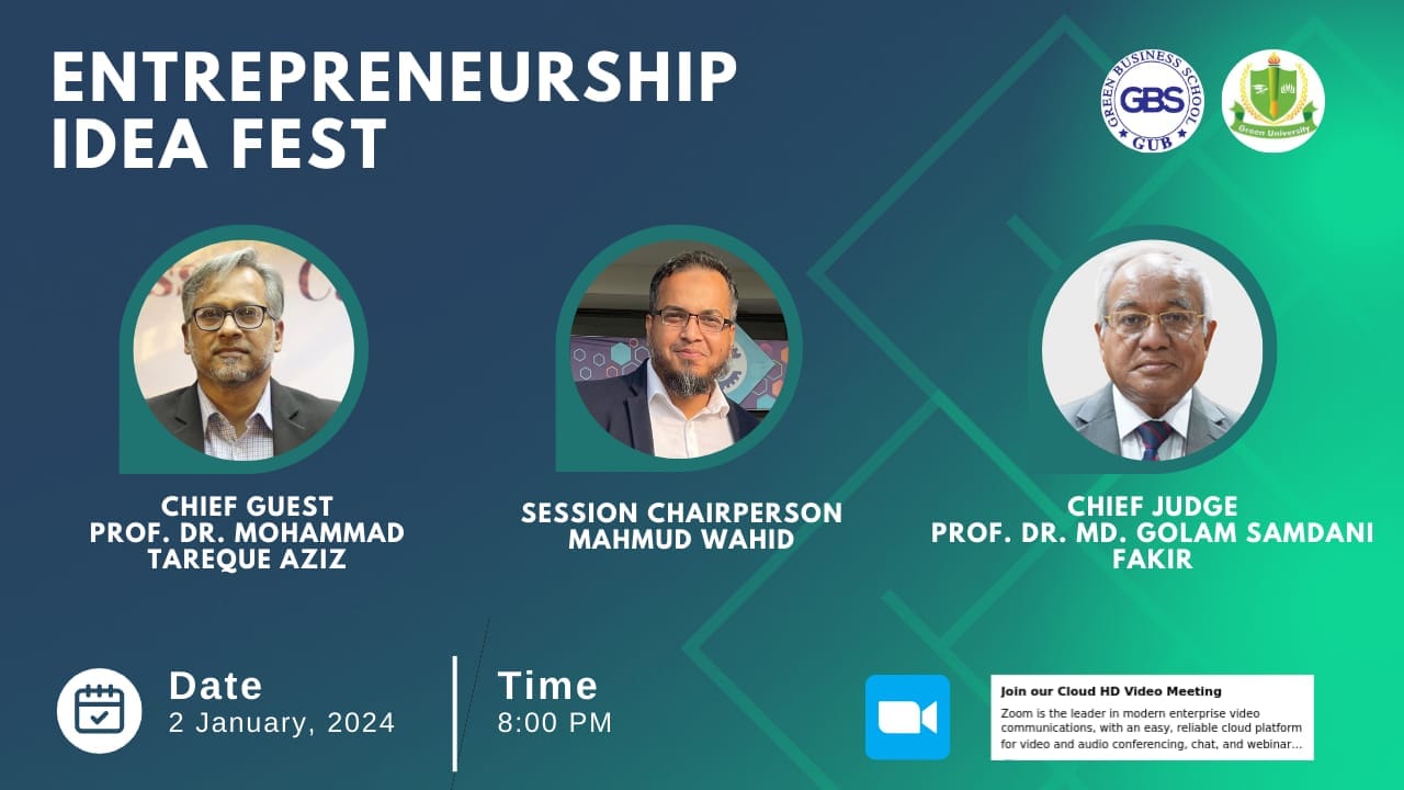 Green Business School Presents: Entrepreneurship Idea Fest