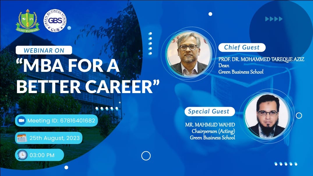 MBA for a Better Career: GBS Organizes Online Session with BBA Alumni