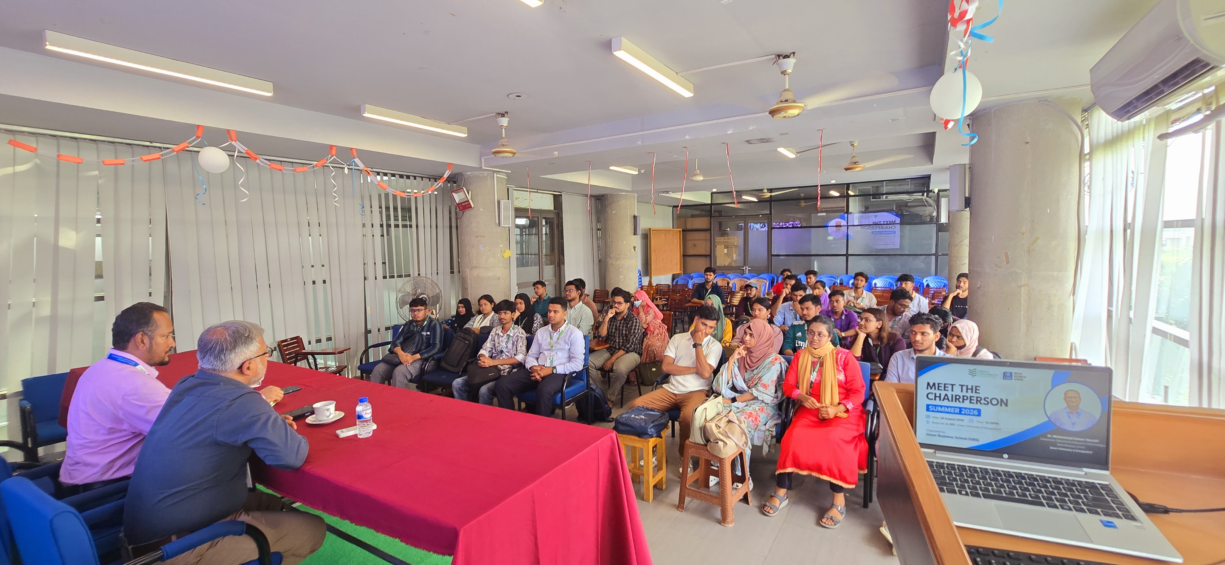 Green Business School Organizes “Meet the Chairperson” Program – Strengthening Student–Faculty Engagement