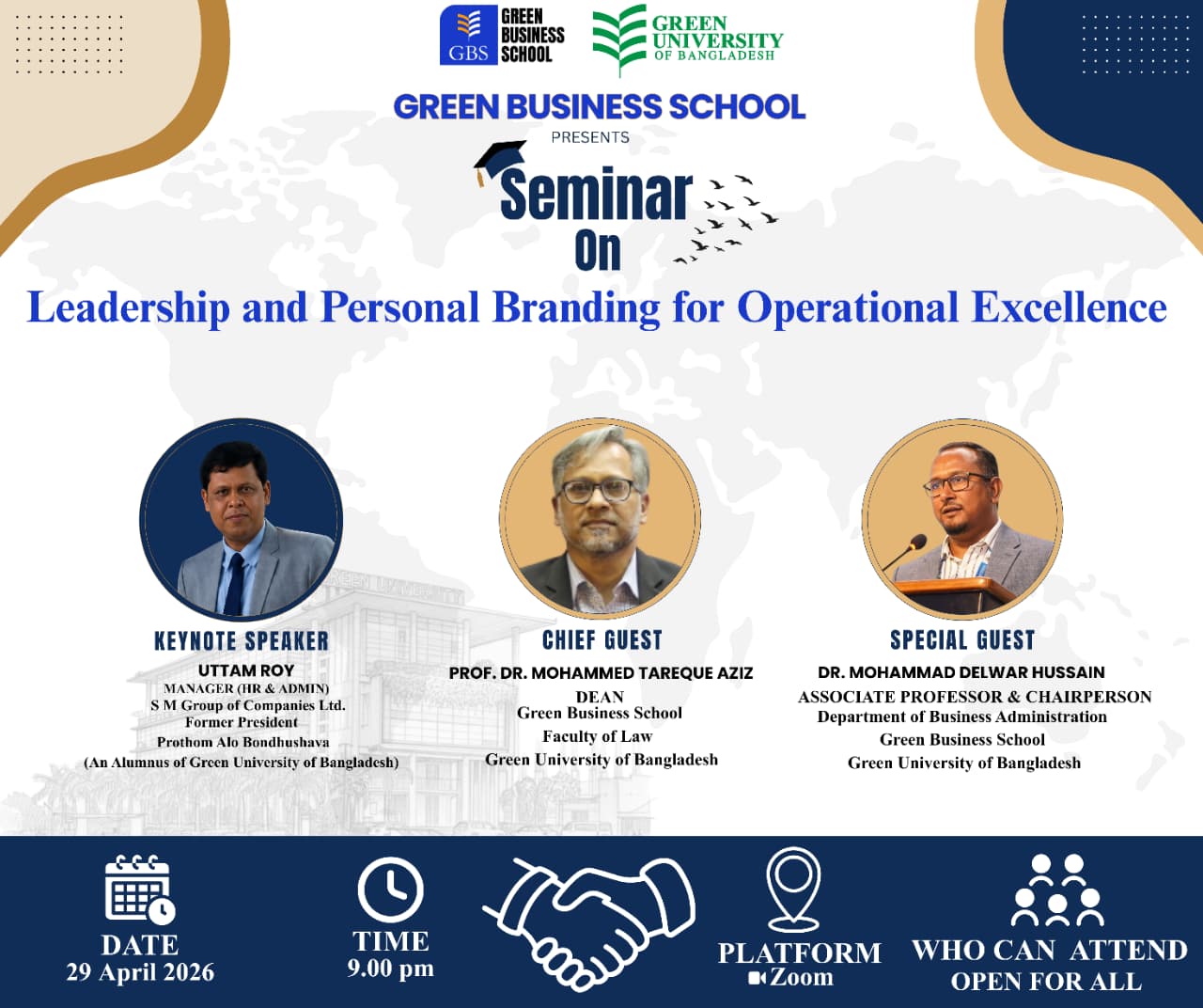 Text-Banner- Seminar on Leadership and Personal Branding