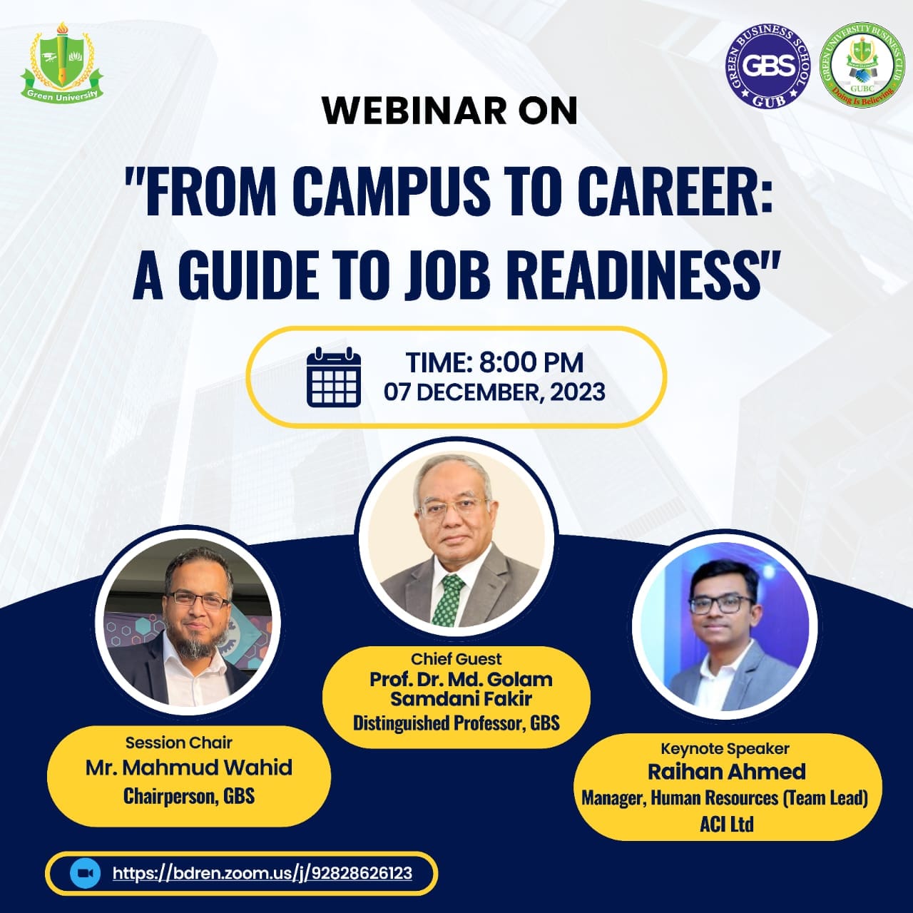 Webinar on " From Campus to Career" A Guide to Job Readiness ".