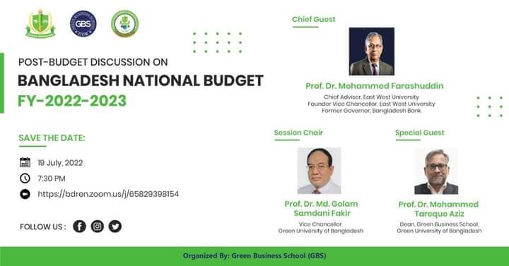 Webinar on Post-Budget Discussion on Bangladesh National Budget FY-2022-2023
